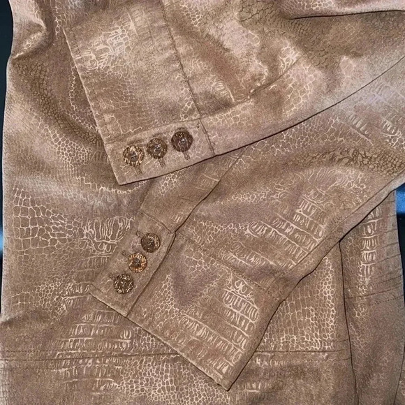 Koret Long Sleeve Brown Snake Print Jacket Blazer B21 - Picture 5 of 5